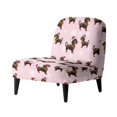 thumbnail image 1 of HELLHERO Cute Little Puppy and Snowflakes Wear-Resisting Armless Accent Chair Soft Cover with Dustproof, Easy Installation Armless Accent Chair Washable Cover, 1 of 8