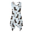 thumbnail image 1 of HELLHERO Dachshund Print Casual Midi Dress, Side Pockets Sleeveless Sundress Tank Round Neck Ladies Round Neck Sleeveless Casual Dress, 1 of 8