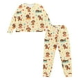 thumbnail image 1 of HELLHERO Dachshund Printed Womens Pajama Pants Long Sleeve Sleepwear Crewneck Loungewear Soft 2 Piece Pjs Set, 2XL, 1 of 5