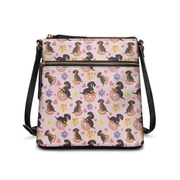 HELLHERO Dachshund Purse Satchel, Waterproof Satchel Bag Fashion Large Space Shoulder Bag for Daily Commute Outdoor Activities