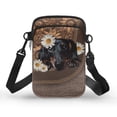 thumbnail image 1 of HELLHERO Dachshund and Daisy Pattern Shoulder Purse for Adult Polyester Adjustable Crossbody Bag with Double Layer, 1 of 7