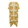 thumbnail image 1 of HELLHERO Daisies Bathing Suit Cover Up High Quality Fabrics Breathable Free Size Long Kimono Swimsuit Cover Up for Women, 1 of 6