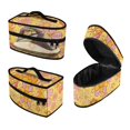 thumbnail image 1 of HELLHERO Daisy Floral Pattern Portable Steamer Travel Organizer Large Size Easy to Store and Carry Compatible with Full-Size Irons and Accessories, Case Only, 1 of 6
