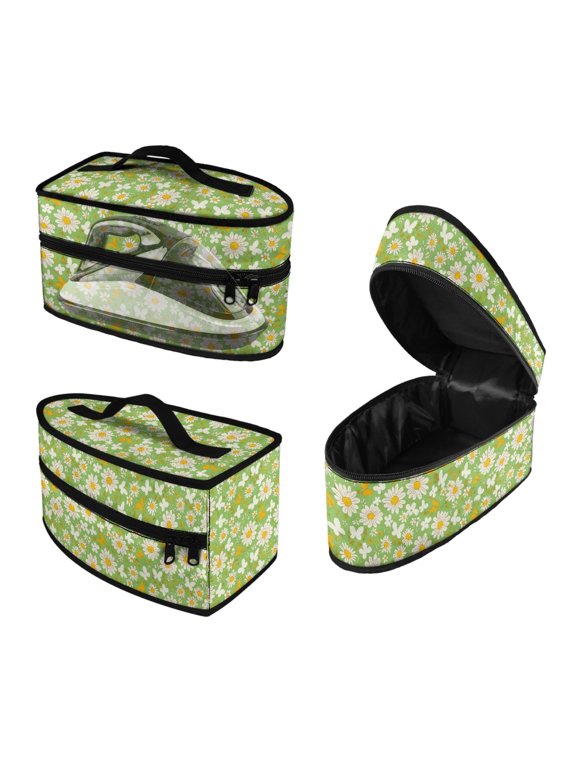 Daisy Pattern Handheld Steam Iron Storage Bag Dustproof Large Size Business Trip, Bag Only