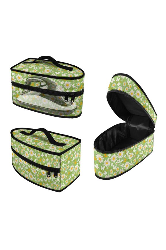Daisy Pattern Handheld Steam Iron Storage Bag Dustproof Large Size Business Trip, Bag Only