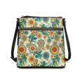 thumbnail image 1 of HELLHERO Datura Floral Satchel Bag, Waterproof Shoulder Bag PU Leather Large Capacity Crossbody Bag for Travel Daily Commute, 1 of 7