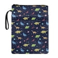 thumbnail image 1 of HELLHERO Dinosaur Pattern Gift Book Organizer Bag with Lightweight Zipper Polyester for Students Journal Bible Carrier Tote Bag Washable 11.4 X 8.66 Inch, 1 of 7