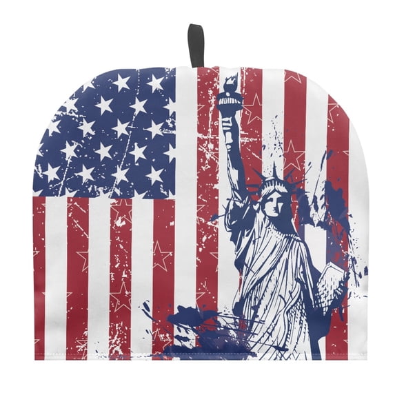 HELLHERO Distressed Lady Liberty Teapot Insulated Cosy Polyester Canvas for Great Gift Mom