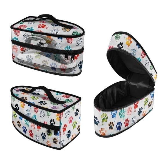 HELLHERO Diverse Paw Print Designs Iron Portable Storage Bag Large Size Polyester, Case Only