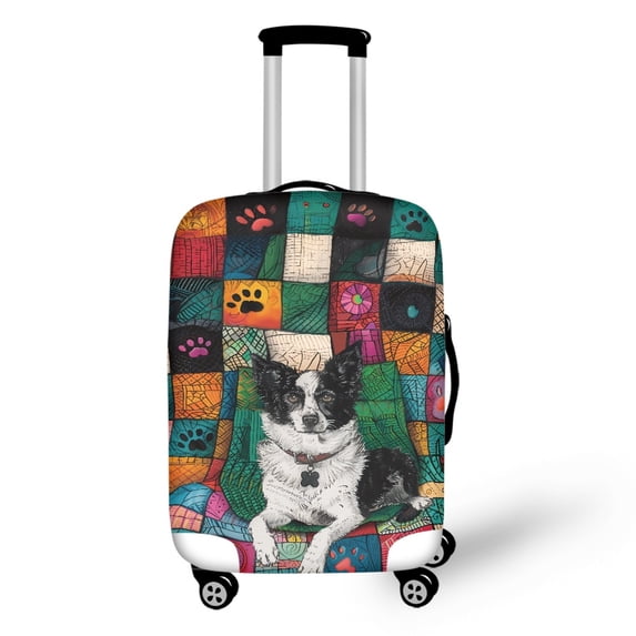 HELLHERO Dog Luggage Protector for Family, Polyester Spandex Easy Disassembly Easy Washing Luggage Protective Case All Size