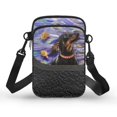 thumbnail image 1 of HELLHERO Dog Pattern Crossbody Bag Double-layer Polyester Adult 4.33"x1.97"x7.09" for Daily Commute or Casual Outings, 1 of 7
