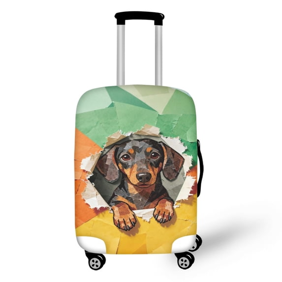 HELLHERO Dog Pattern Design Anti Dust Baggage Protector for Friends, All Size Durable Anti Aging Suitcase Guard
