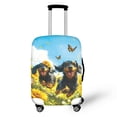 thumbnail image 1 of HELLHERO Dog Pattern Print Washable Suitcase Guard for Family, All Size Anti Scratch Anti Fade Baggage Protector, 1 of 7