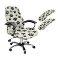 thumbnail image 1 of HELLHERO Dog Paw Print Office Chair Cover Set Standard Size, Decorative Protective Computer Chair Cover with Armrest Covers, Home Office Decor, 1 of 6