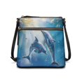 thumbnail image 1 of HELLHERO Dolphins Sling Bag Satchel Bag, Waterproof Lightweight Purse Satchel Durable for Daily Travel Use, 1 of 7