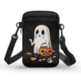 thumbnail image 1 of HELLHERO Double Layer Women Shoulder Bag, Polyester Cross Body Purse for Men, Women, Ghost Pumpkin Crying, 1 of 7