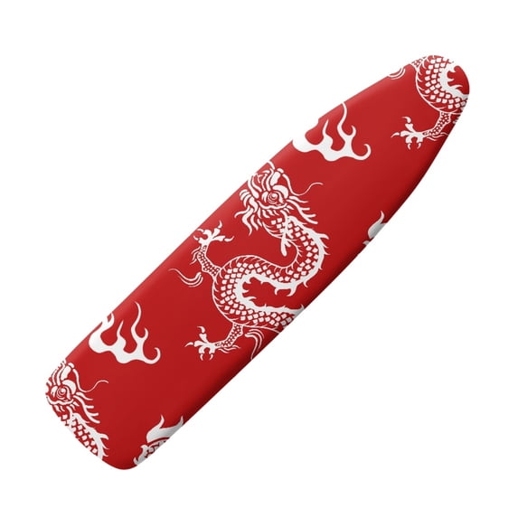 HELLHERO Dragon Pattern Ironing Board Cover 3 Fasteners Polyester Fiber Fabric Elastic Edge 15x54 Inch