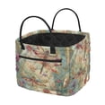 thumbnail image 1 of HELLHERO Dragonflies Floral Scene Collapsible Quilted Laundry Basket for Clothes Organization, Polyester Foldable Storage Bins for Bathroom Nursery, 1 of 6