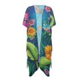 thumbnail image 1 of HELLHERO Dragonfly Bikini Coverups Quick Dry Polyester Vacation Vibe Bathing Suit Cover Up, 1 of 4