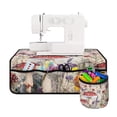 thumbnail image 1 of HELLHERO Dragonfly and Mushroom Pattern Sewing Machine Pad Non Slip Removable Storage Bag Sewing Accessories Dustproof Mat for Most Sewing Machine Table, 1 of 5