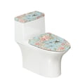 thumbnail image 1 of HELLHERO Dragonfly Rose Universal Toilet Lid Dust Cover Set with Soft, 1 of 8