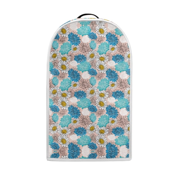 HELLHERO Durable 15.94"H x 9.45"L x 7.28"W Blender Cover Machine Washable Handle Kitchen Blender Dust Cover for Home Kitchen Indoor, Blue and White Floral
