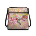 thumbnail image 1 of HELLHERO Durable Crossbody Bag for Travel Work Weekend Trips, PU Leather Lightweight Fashion Crossbody Purse, Mushroom Pattern, 1 of 7