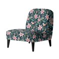 thumbnail image 1 of HELLHERO Dustproof Armless Accent Chair Washable Cover Foldable Elastic Bottom Armless Accent Chair Cover for Living Room, Floral Pattern Design, 1 of 8