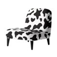 thumbnail image 1 of HELLHERO Dustproof Comfort Material Armless Accent Chair Covers for Sofa, Armless Accent Chair Protector Cow-print, 1 of 8