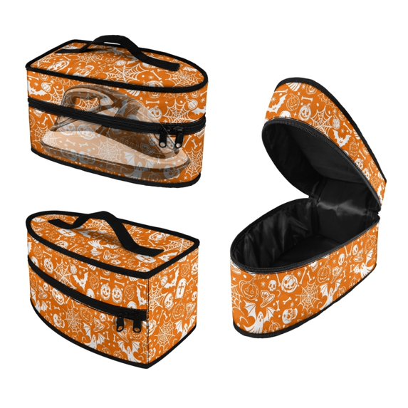 HELLHERO Dustproof Portable Carrying Case Ghost Skull Zipper Universal for Most Iron, Case Only