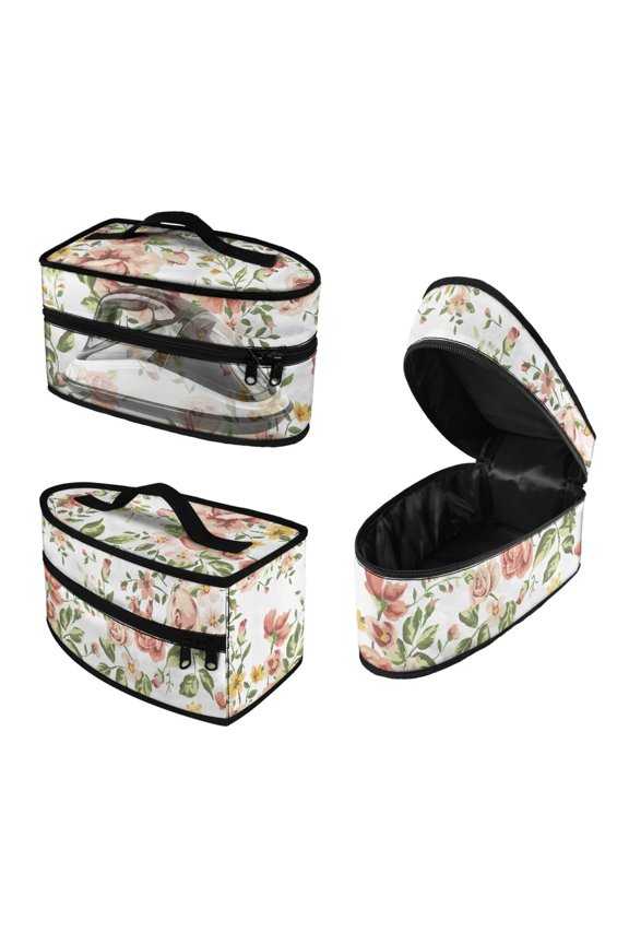 Dustproof Travel Home Iron Storage Case Flower Garment Steamer Box Travel Steamer Holder Easy Storage Cleaning, Bag Only