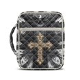 thumbnail image 1 of HELLHERO Eagle Feather Print Quilted Bible Cover, Portable Lightweight Bible Cover Case Polyester Fabric Scripture Protector Covers for Daily Life Faith Activities, 1 of 9
