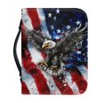 thumbnail image 1 of HELLHERO Eagle Pattern Bible Covers with Zipper Protective Book Holder Organizer for Prayer, PU Leather Bible Church Bags for Christian Prayer, 1 of 13
