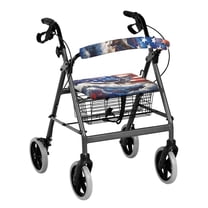 HELLHERO Eagle Rollator Walker Cover Seat & Back Cover for Seniors Adult Stain Proof Secure Fit for Gift Option