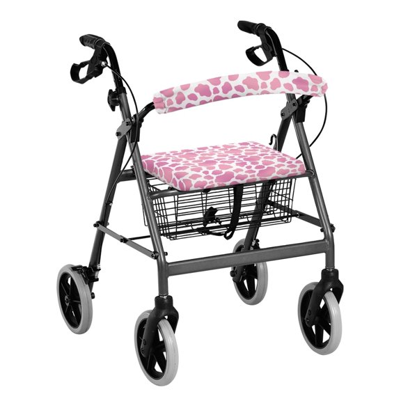 HELLHERO Easy Install Seat Back Cover and Back Cover Machine Washable & Easy Fit and Unisex Pink Leopard Print