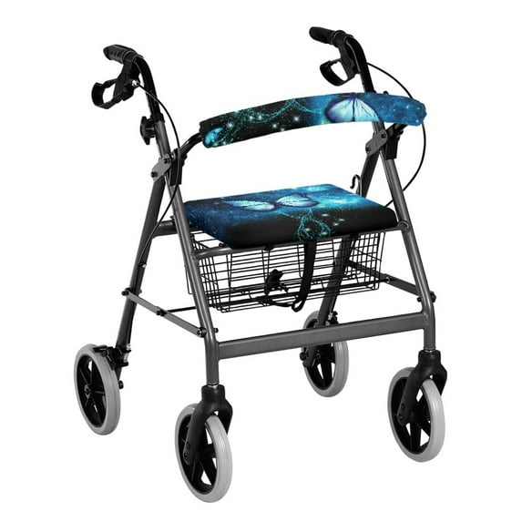 HELLHERO Easy Install Walker Seat Covers Rollator Walker Seat Back Cover Non Slip Outdoors Easy Installation for Street