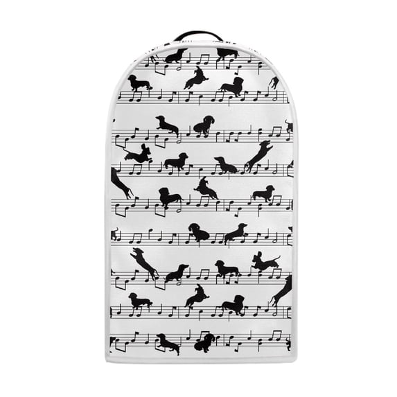 HELLHERO Easy to Install Dust Cover with Multifunctional Hand Strap 15.94"H x 9.45"L x 7.28"W, Puppy Music Pattern