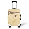 thumbnail image 1 of HELLHERO Eiffel Tower Floral Print Luggage Cover Practical Scratch Resistant Polyester Ammonia Travel Accessories for Weekend Outing Business Trip, 1 of 5