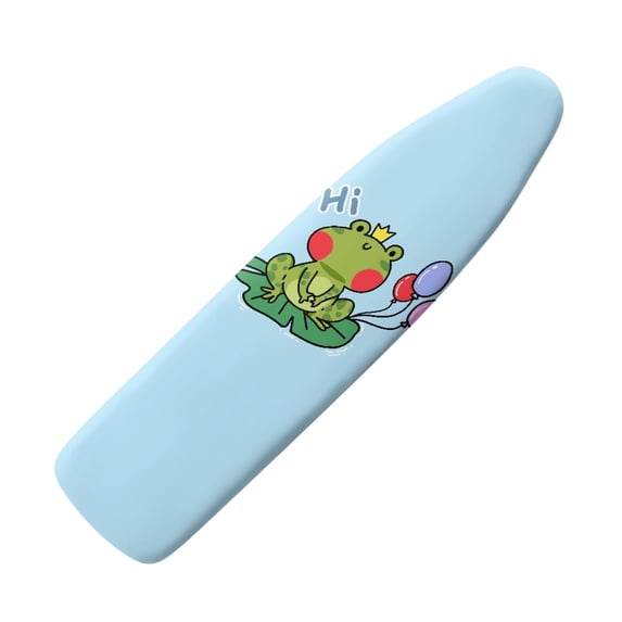 HELLHERO Elastic Edge Ironing Board Dustproof Cover 3 Fasteners Non-Slip 15x54 Inch Durable Frog Balloon