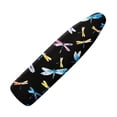 thumbnail image 1 of HELLHERO Elastic Edges Ironing Board Covers & Iron Covers Non Fading Cloth Cover for Hook and Loop Fastener Straps Dust - Proof, Black Dragonflies, 1 of 5