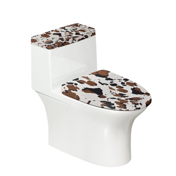 HELLHERO Elastic Fabric Lid Cover Set for Toilet for Bathroom Supplies Easter Toilet Seat Protector with Stretch 2 Pack