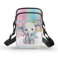 thumbnail image 1 of HELLHERO Elephant pattern Shoulder Bags, with Zipper Closed, Outdoor Daily Use Polyester 4.33x1.97x7.09, 1 of 7