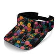 HELLHERO Empty Top Design Polyester Fabric Sun Visor Hat for Beach ...