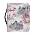 thumbnail image 1 of HELLHERO European Townscape Bible Cover with Zippered Pockets Multi Functional Church Bible Bag for Christian Prayer, PU Leather Bible Bags for Christian Prayer Study, 1 of 12