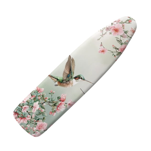 HELLHERO Extra Thick Ironing Board Cover, 15x54 Ironing Board Cover, Resist Scorching and Staining,Elastic Edges, Hummingbird Floral
