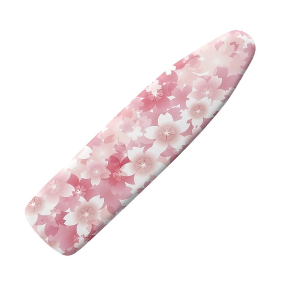 HELLHERO Extra Thick Ironing Board Cover, Pale Pink Flowers 15x54 Ironing Board Cover, Resist Scorching and Staining,Elastic Edges