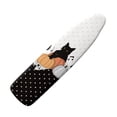 thumbnail image 1 of HELLHERO Extra Thick Ironing Board Cover, Standard Size 15x54, Heat Reflective Full Scorch Resistant Padding, Snug Fit Non-Slip Nose Pocket Fastener Straps Elastic Edges, Black and white, 1 of 5
