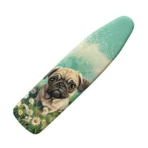 HELLHERO Extra Thick Ironing Board Cover and Pad, 15x54 Ironing Board Cover, Resist Scorching and Staining, Elastic Edges, Dog