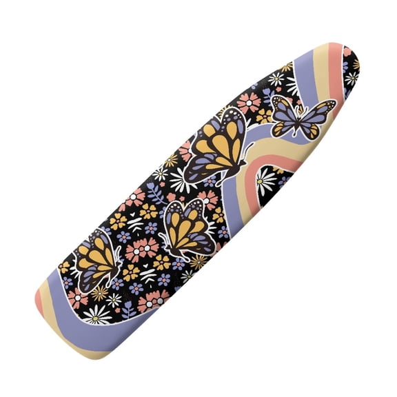 HELLHERO Fastener Straps Easy Cleaning Iron Padding Cover - 15x54 Inches Polyester & Easy to Install – Snug Fit Replaceable with Elasticized Edge Butterfly
