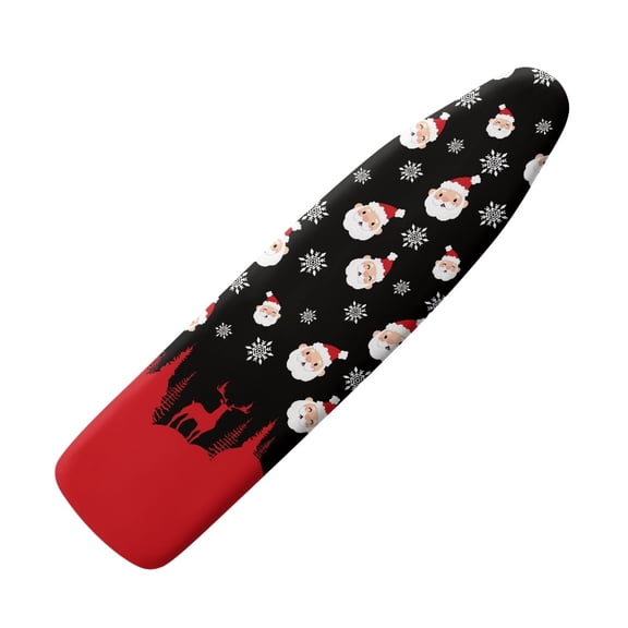 HELLHERO Father Christmas Snowflakes Ironing Board Cover, Lightweight Breathable Ironing Board Cover Protector, Dirt-Proof Heat-Resistant Ironing Protector for Ironing Board, Home Decorations